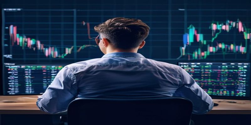 trader looking at multiple charts with only a few marked as high probability